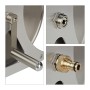 Relaxdays Avvolgitubo da Giardino, Senza Tubo, Acciaio Inox & Metallo, da Terra & a Muro, HLP 30,5x45x36,5 cm, Argento