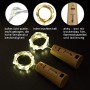 Merisny 9 x 20 LED Luci Stringa per Bottiglia di Vino,Filo d'argento,12 Pezzi Batteria di Ricambio,Bianco caldo, DIY, Matrimonio