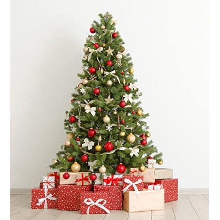 Dmora Albero di Natale "Anna", Altezza 210 cm, effetto Reale, Extra folto, 1886 rami, 134 x 134 x 210 cm