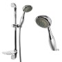 Asta Doccia Saliscendi 010 Completo Doccetta 5 Funzioni Anticalcare Multigetto H 75 CM