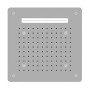 Soffione Doccia LED a Soffitto Installazione Da Incasso Con Cascata Acciaio Inox Quadro