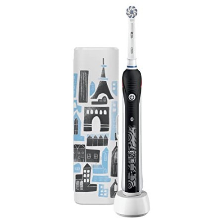 Oral-B Teen Spazzolino Elettrico Ricaricabile, 1 Manico Nero e 1 Custodia da Viaggio