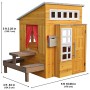 Kidkraft 182 - Moderna Casetta Giocattolo da Esterni, in Legno, per Il Giardino, Include Cucinino e Accessori, per Bambini
