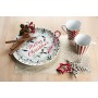 Excelsa Christmas Holly Piatto Panettone/Portata, Porcellana