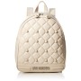 Love Moschino Borsa Matt Nappa Pu, Zainetto Donna, Bianco (Avorio), 30x11x25 cm (W x H x L)