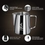 FlamGen Bricco per Latte in Acciaio Inox, Brocca in Schiuma di Latte Cappuccino 900ml (32 oz) con Bilance di Misurazione di Due 