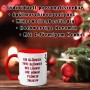 Tazza con un vin brulé. Con renna, divertente scrittura, Natale, punch, bicchiere per vin brulé, mercatino di Natale, tazza pu