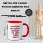 Tazza con un vin brulé. Con renna, divertente scrittura, Natale, punch, bicchiere per vin brulé, mercatino di Natale, tazza pu