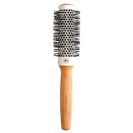 Olivia Garden Healthy Hair Spazzola Termica Rotonda in Bambù, Diametro 33mm - Spazzola ecologica in bambù