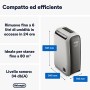 De'Longhi DNS 65 Tasciugo AriaDry Deumidificatore Ambiente Casa, 520 W, 6 Litri, 34 Decibel, Plastica, Bianco