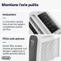De'Longhi DNS 65 Tasciugo AriaDry Deumidificatore Ambiente Casa, 520 W, 6 Litri, 34 Decibel, Plastica, Bianco