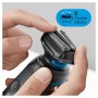 Braun Series 5 50-B1000s Rasoio Elettrico Barba, Wet&Dry, Ricaricabile, Rasoio A Lamina Senza Fili, Blu, Idea Regalo Festa del P