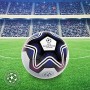 Mondo Mondo-13845 Toys-Pallone da Calcio da Uomo-UEFA Champions League-Size 5-350 Bianco/Nero/Blu-13845, Colore Bianco/Nero/Blu,