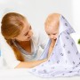 Momcozy Set Asciugamano per Bambini 8 pz, Set Asciugamano Neonato con Cappuccio, 2pz Accappatoio Neonato 76x76cm e 6pz Quadrati 