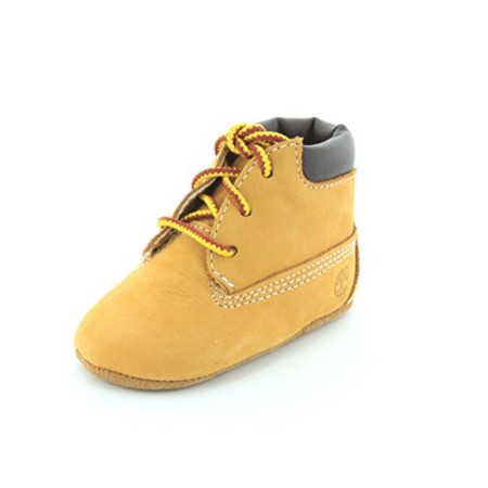 Timberland Crib Bootie with hat, Scarpe prima infanzia e cappello , Giallo (Wheat), 14.5 EU