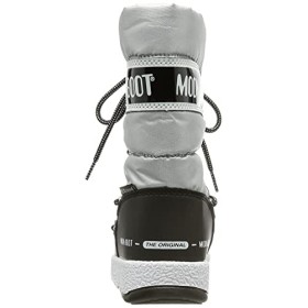 Moon-boot JR G.Quilted WP, Snow Boot Donna, Silver/Black, 37 EU