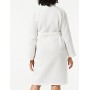 Marchio Amazon - Iris & Lilly Accappatoio in Spugna Donna, Bianco (White), L, Label: L