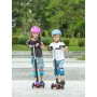 Hikole Monopattino per bambini con 3 ruote, altezza regolabile, per bambini e bambine, 3 – 12, luce LED lampeggiante, ruote in