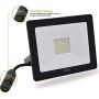 Proiettore Led da Esterno Impermeabile IP65 - Connettore IP68 - Faretto Piatto da Giardino - Faro Illuminazione Facciata di Casa