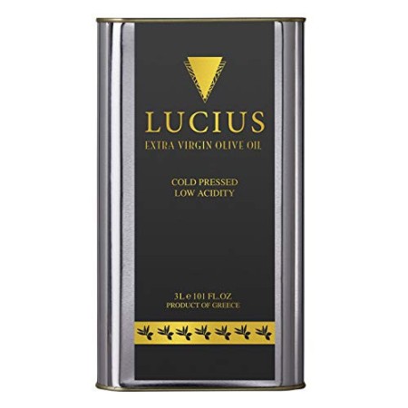 Lucius Lucius3000 - Olio Extravergine di Oliva – 3 Litri – Olio di Oliva Delicato e Profumato – Monovarietà Koroneiki