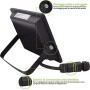 Proiettore Led da Esterno Impermeabile IP65 - Connettore IP68 - Faretto Piatto da Giardino - Faro Illuminazione Facciata di Casa