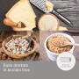 Imetec La Grattugia, grattugia elettrica, Rullo in Acciaio Inox, Tramoggia in Alluminio, Contenitore Estraibile con Coperchio Sa