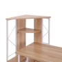 HOMCOM Scrivania PC di Design Moderno con Scaffale 133 x 55 x 123cm