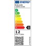 Plafoniera LED, LED integrati 12W, equivalente a 80W, luce calda 3000K, quadrata, lato 17cm, faretto moderno per cucina, salotto