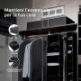 COMPACTOR Custodia salvaspazio extra piatta sottoletto, Antipolvere, Nero, Polipropilene e EVA, 45 x 95 x H. 18 cm, RAN6272