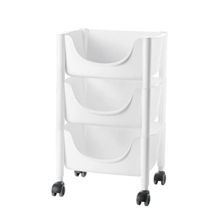 Guzzini Kitchen Active Design Hold&Roll Carrello, Bianco, 44,5 x 30,5 x h69 cm