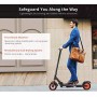 Monopattini Elettriciper Adulti Batteria a Lungo Raggio 350W, Design Facile da Trasportare e Ripiegare, E-Scooter Ultraleggero d