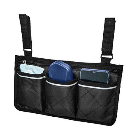 Funihut Borsa per Monopattino, Borsa Laterale per Sedia a rotelle, Borsa da Infermiera Leggera e Organizer per bracciolo da Donn