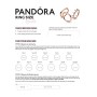 Pandora Donna vermeil Anello per promessa 187536-58