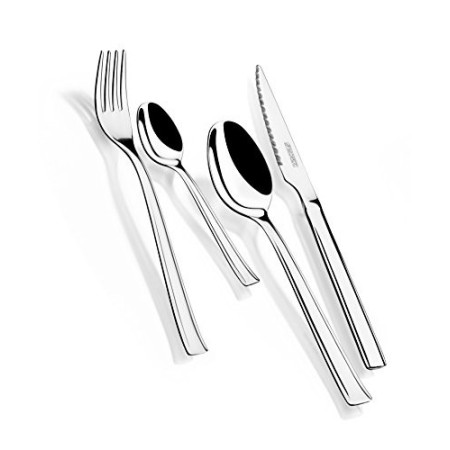 Monix Set di 24 Posate in Acciaio Inox con Coltelli per Bistecca