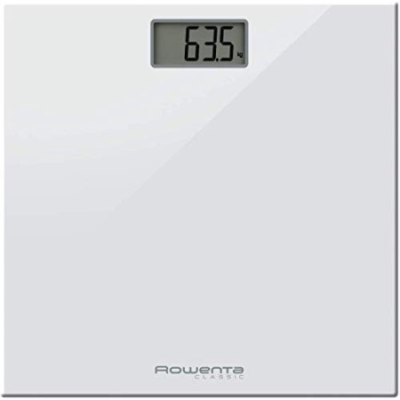 Rowenta BS1131 Classic Bilancia Pesapersone Digitale con Piatto in Vetro, Bianco