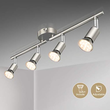 Faretti LED da soffitto orientabili I plafoniera moderna da soffitto per l’illuminazione da interno I luce calda I corpo metal