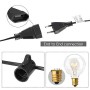 Catena Luminosa Esterno LOFTer Stringa Luci da Giardino con 30 Lampadine Filo Luci Esterno Catena di Luce da 9,5m Illuminazione 