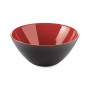 Guzzini Contenitore My Fusion, Nero/Rosso, Ø20 x h8.5 cm