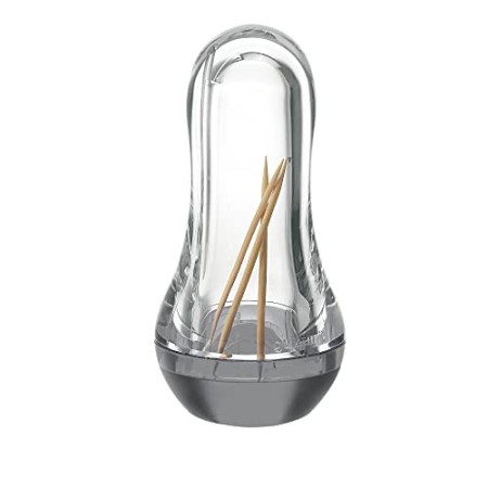 Guzzini Portastecchini Feeling, Grigio Cielo, 5.5 x h11.5 cm