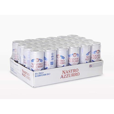 Nastro Azzurro - Cassa da 24 x 33 cl Lattine (7.92 litri)
