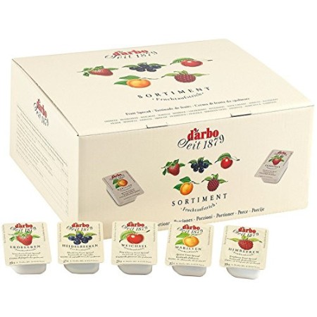 Darbo - Confettura extra 100 porzioni - assortimento mix - 100 x 25 gr.