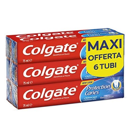 Colgate Dentifricio Protezione Carie - 6 pezzi da 75 ml