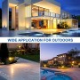 Luci da Giardino 7W COB, CLY Faretti da Giardino led, 800LM Bianca Calda 3000K, IP66 Impermeabile Lampada per Esterni, AC85-265V