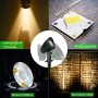 Luci da Giardino 7W COB, CLY Faretti da Giardino led, 800LM Bianca Calda 3000K, IP66 Impermeabile Lampada per Esterni, AC85-265V