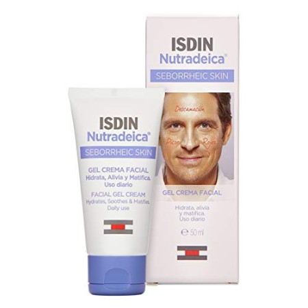 Isdin Nutradeica Gel Crema Viso | Trattamento Viso per pelle a tendenza seborroica 1x50ml