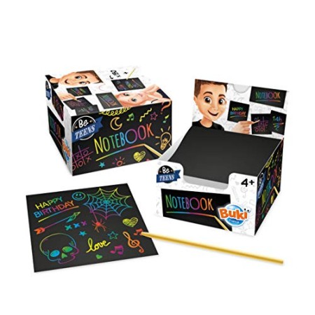 Buki France- Scratch Notebook - Fogli da grattare, Colore, NB001