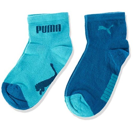PUMA Kids' Invisible Socks (3 Pack) Calze, Verde Acqua, 19/22 Unisex-Bimbi