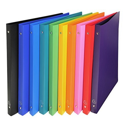 Exacompta 511999E Cartelle ad Anelli, 32x25 cm, Colori assortiti, 1 Pezzo