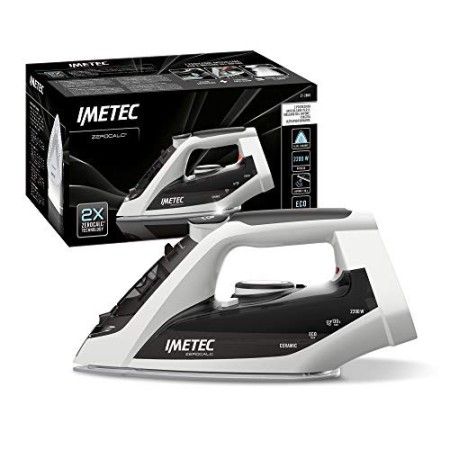 Imetec ZeroCalc Z1 2800 Ferro da Stiro con Tecnologia Anticalcare, Piastra Ceramica ad Alta Scorrevolezza, Tecnologia a Risparmi