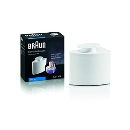 Braun BRSF001 Cartuccia anticalcare per Ferro da Stiro a Caldaia Serie CareStyle Compact, Bianco